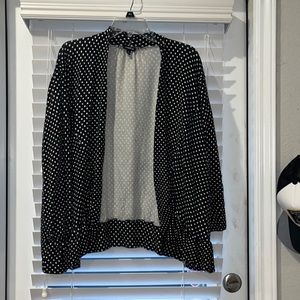 Torrid Polka Dot Open Cardigan size 4